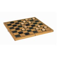 Jeu de Dames en Bois Vintage Professor Puzzle