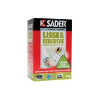 Enduit Lisse & Rebouche Universel 1kg Sader