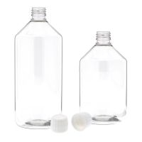 Flacon plastique PEHD blanc 1l avec bouchon - Flacons - topflacon