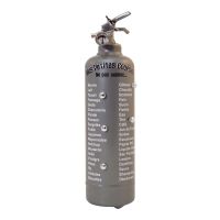 Extincteur Poudre 1kg Liste de Courses Gris Fire Design