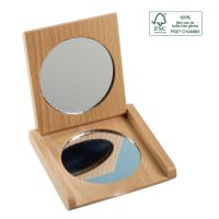 Miroir de Poche en Bois