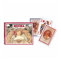 Coffret de 2 Jeux de 55 Cartes Mucha