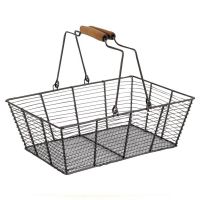 Panier en Métal à Anses Mobiles