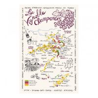 Torchon Carte de la Champagne Torchons & Bouchons