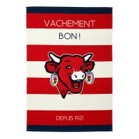 Torchon La Vache Qui Rit Rayé Rouge Coucke