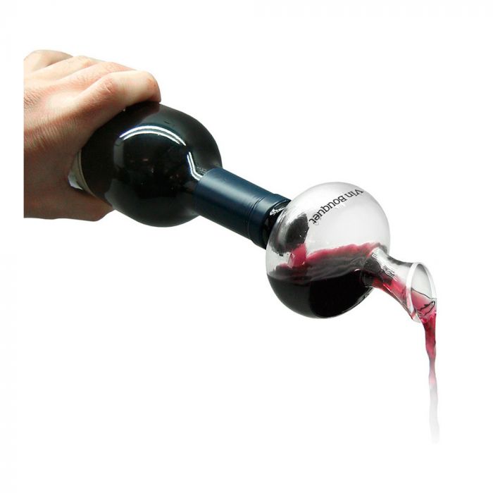 Aérateur verseur à vin transparent Vacu Vin