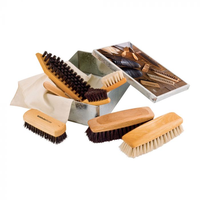 Timetided Brosse de nettoyage portable à 3 côtés pour chaussures de démarrage en daim Nubuck outil de nettoyage de nettoyeur de chaussures en forme de S 