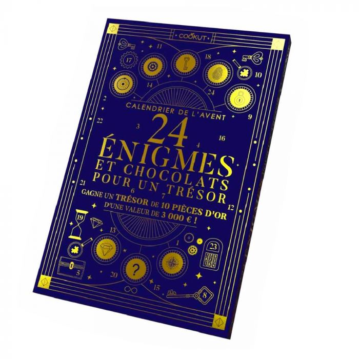 Calendrier De L Avent 2023 Livre Calendrier De L'avent 24 Enigmes & Chocolat Cookut - Mon-Droguiste.com