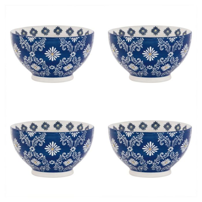 Denby Elements Lot de 4 bols à riz Gris clair