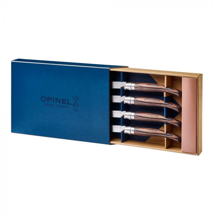 Opinel Table Chic Chocolat couteaux de table, 4 pièces