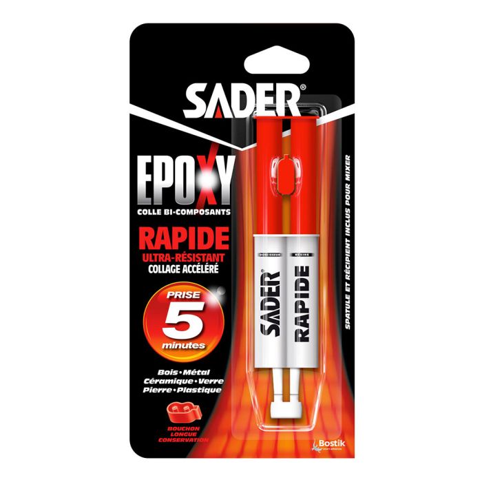 Colle époxy Rapide 5 Minutes - 2 Composants 200g, R&G, Universelle Et Résistante