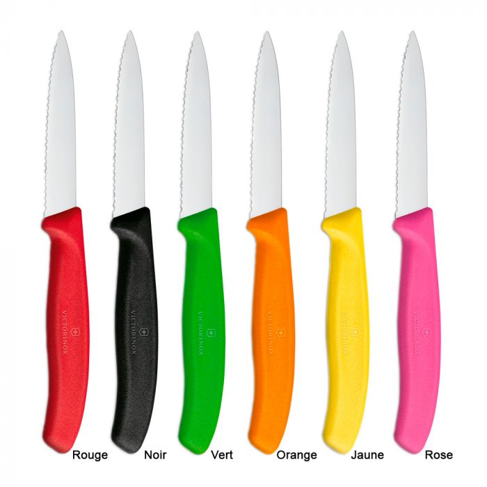 Couteau cranté pour décoration fruits et légumes sur