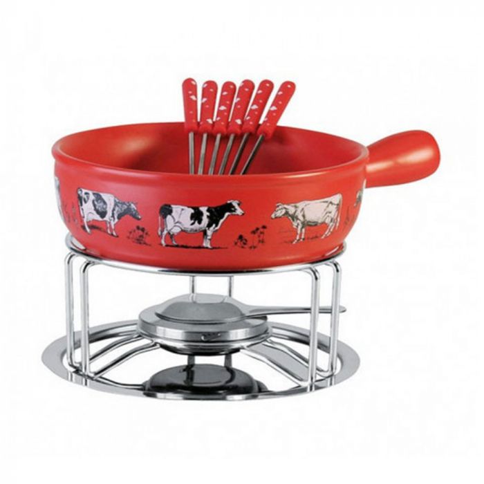 Service complet pour Fondue au Fromage avec Caquelon 24cm