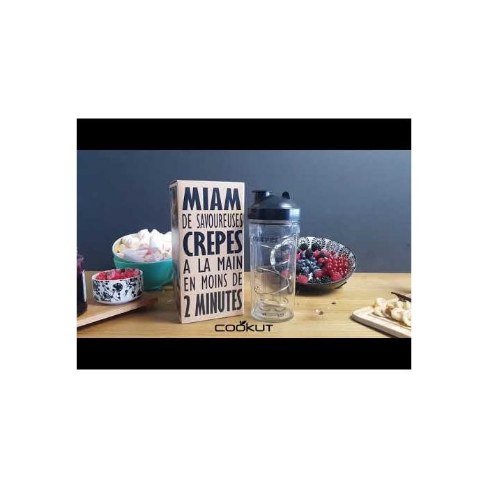 Coffret shaker à crêpes & pancakes MIAM vert COOKUT - Ambiance & Styles