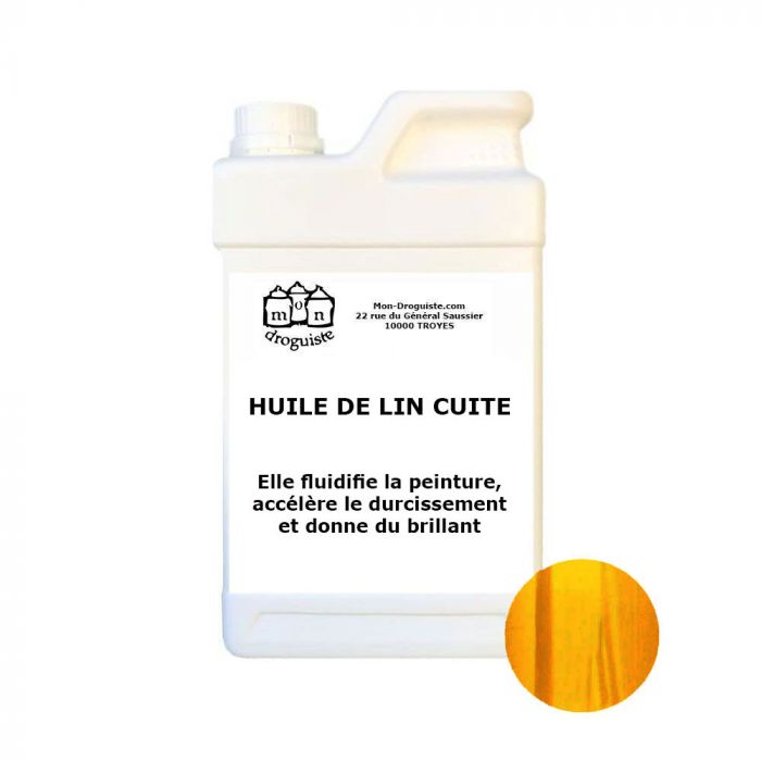 10L - Huile de lin pure pour Bois - pour Extérieur - Intérieur