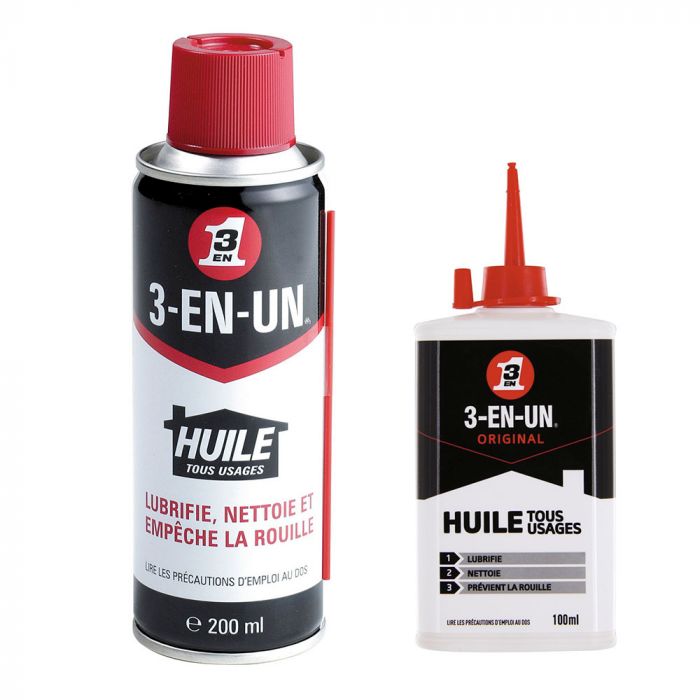 WD-40 - Huile 3 en 1 Original tous usages - aérosol de 200 ml