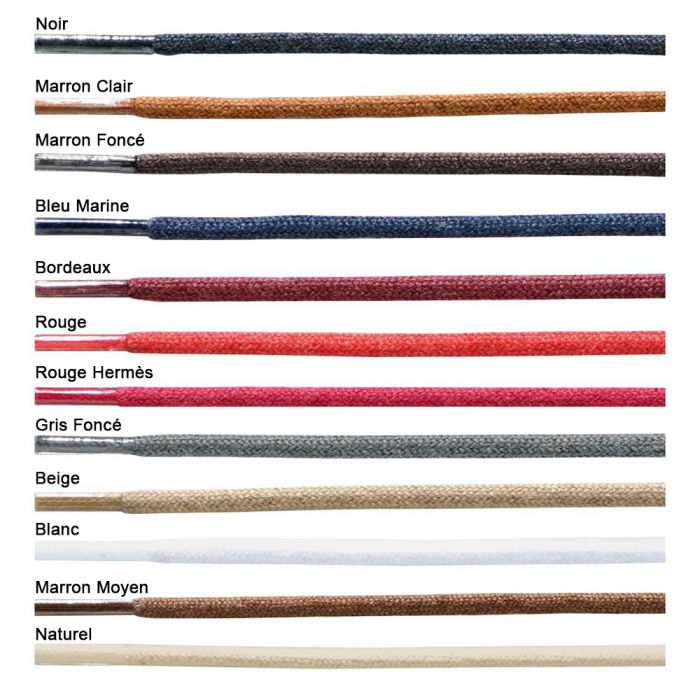 Lacet rond marron sale