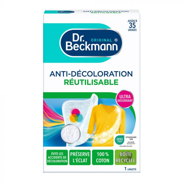 Lingette Anti-Décoloration Réutilisable de Dr Beckmann - Mon