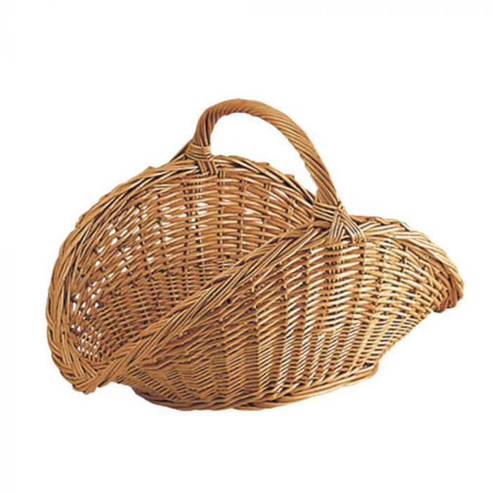 Panier à Buches Ovale en Osier Buff Aubry Gaspard, Achat Panier à