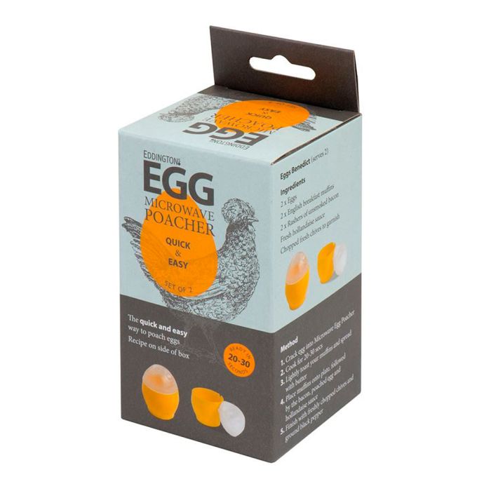 Pocheur à œuf Eddingtons - Poêle Antiadhésif Avec Base Perforée - Compact Et Facile à Utiliser