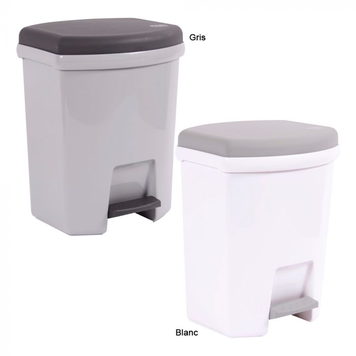 Poubelle de Cuisine 27L EDA Plastiques, Achat Poubelles à Pédale 