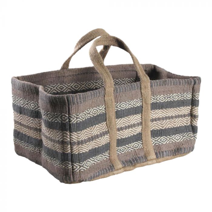 Sac à Bûche en Jute Colorée