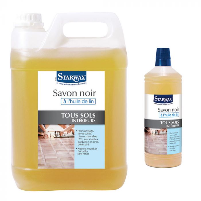 Savon Noir Liquide  Savon naturel pour nettoyer et dégraisser