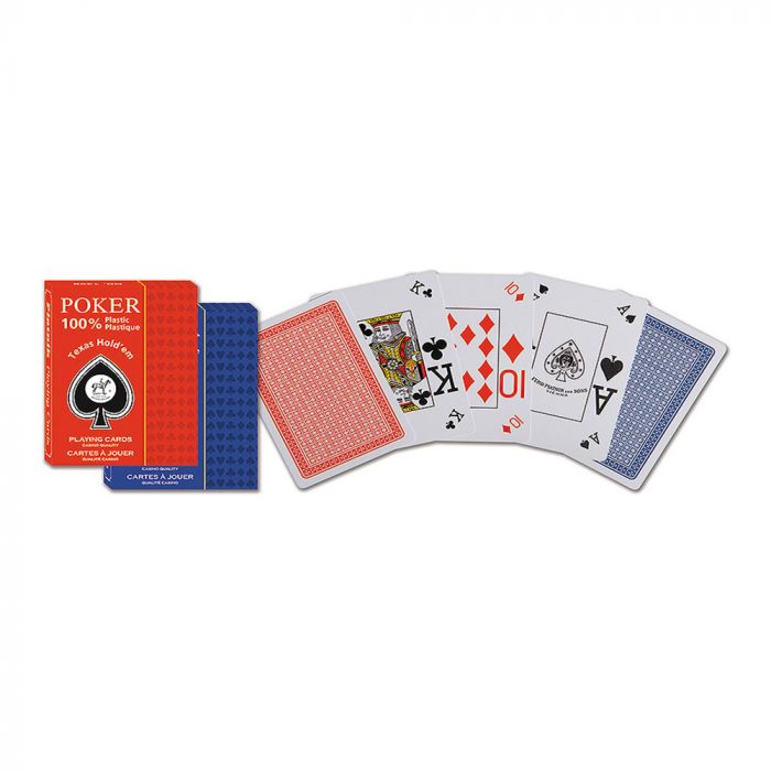 Jeu de 55 Cartes Plastic Texas Hold'em 