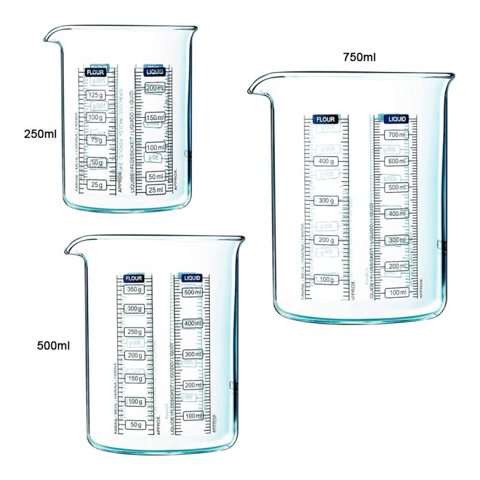 Verre mesureur en PP 1000 ml, Verres mesureurs