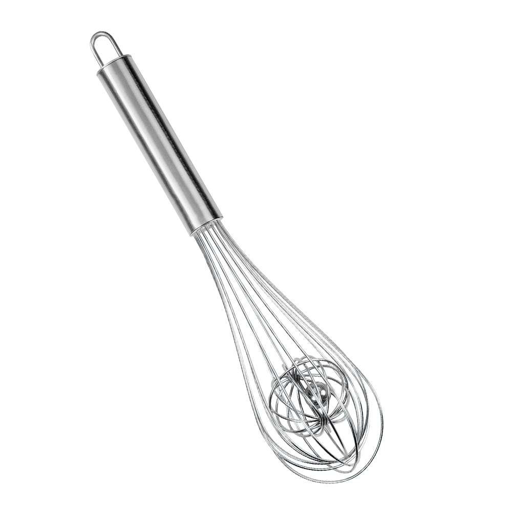 FortuneGlobe Lot De 2 Fouets De Cuisine En Acier Inoxydable - Fouet à Billes Portable 10" Et 12" Pour Pâtisserie Et Sauces