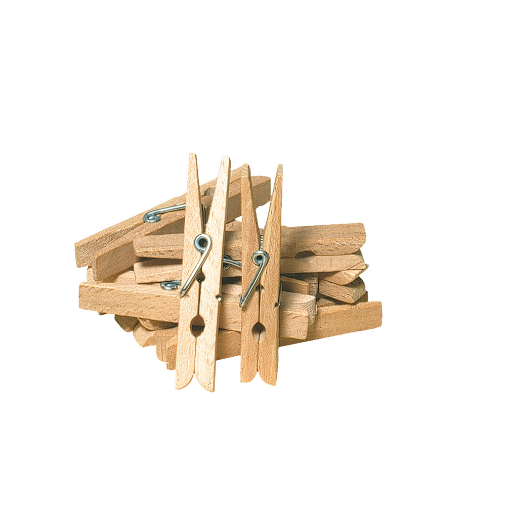 100 Mini Pinces à Linge En Bois – Parfaites Pour Accrocher Photos, Cartes, Déco DIY | Taille 3,5 Cm | Lot économique