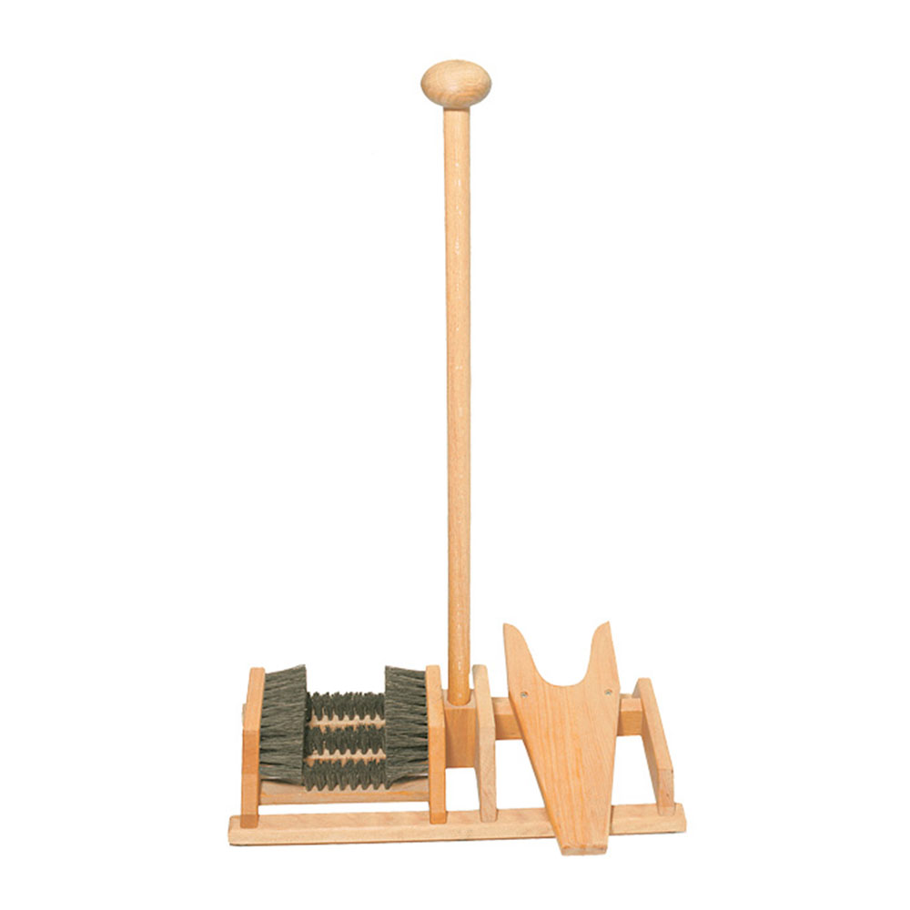 Paillasson Grattoir à Chaussures En Bois – Brosse à Poils Durs – Pour Enlever Boue, Neige, Sable – Extérieur
