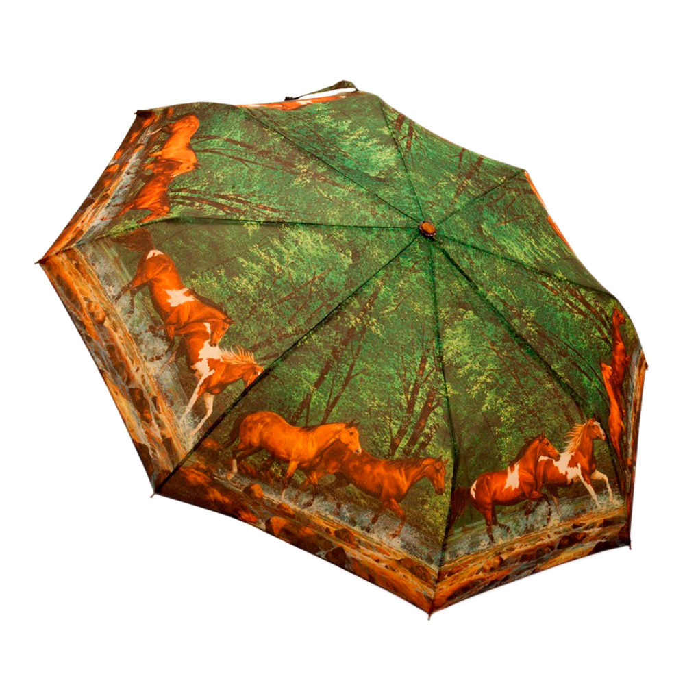Parapluie Enfant Cheval De Course - Parapluie Fille UV50+ Résistant à L'Eau, Léger Et Sécuritaire