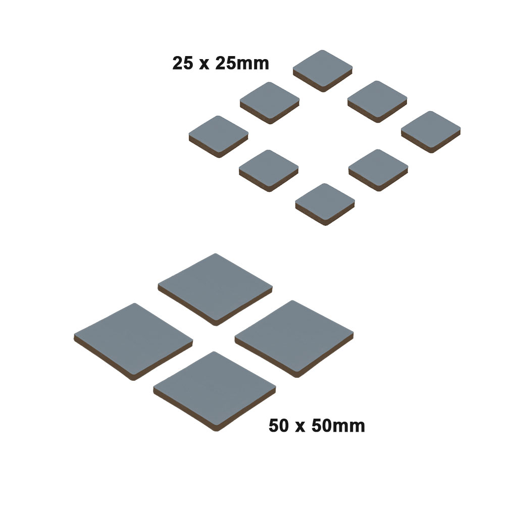 4x Patin glisseur Téflon PTFE 30 mm à clouer clou protection sol pied chaise meuble - Bricolage