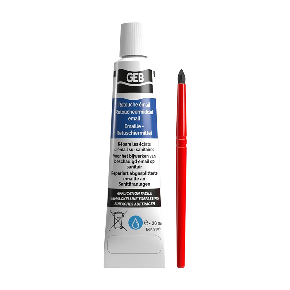 Kit De Réparation Pour émail Sanitaire Blanc – Comble Les éclats Sur Baignoires, Lavabos Et Carrelage – GEB