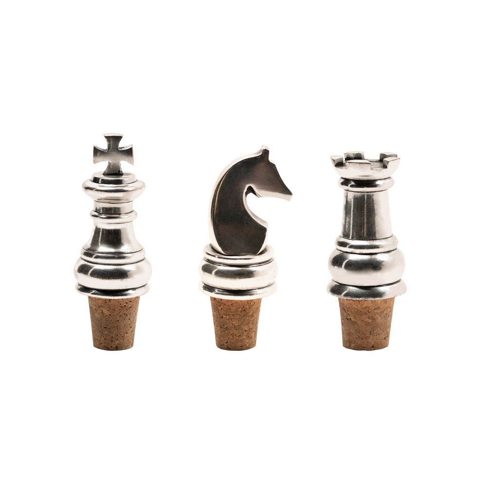 Bouchon De Bouteille Pièce D'échecs (Reine), En Alliage De Zinc, Joint Hermétique